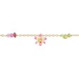 Les Nereides Tropical Flower And Crysal Beads Charms Bracelet on Sale