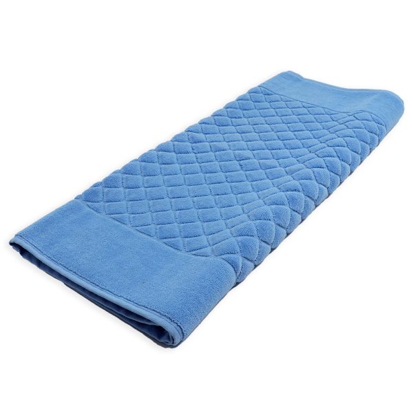 Yves Delorme Etoile Bath Mat Cobalt Size 55X90 Cm For Sale