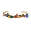 Les Nereides Cuff With Fawn And Bunnies Lying In The Meadow For Sale