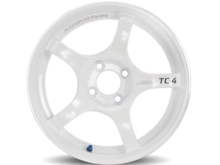 Advan TC4 18x9.5 +38 5-120 Racing White Wheel Discount