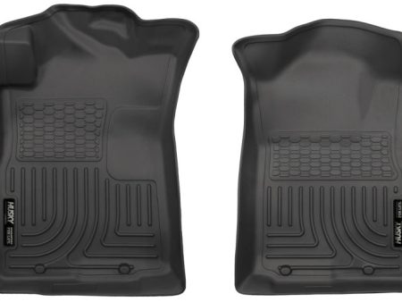 Husky Liners 05-15 Toyota Tacoma Crew Extended Standard Cab WeatherBeater Front Black Floor Liners Online Sale