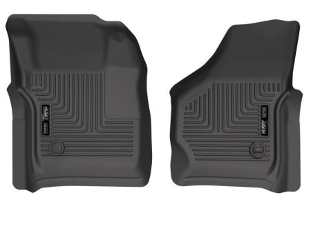 Husky Liners 99-07 Ford F-250 Super Duty Crew Cab WeatherBeater Front Floor Liners (Black) Online Sale