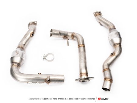 AMS Performance 17-20 Ford Raptor 3.5L Ecoboost Street Downpipes For Sale