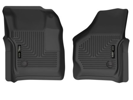 Husky Liners 99-07 Ford F-250 Super Duty Crew Cab X-act Contour Front Floor Liners (Black) For Sale