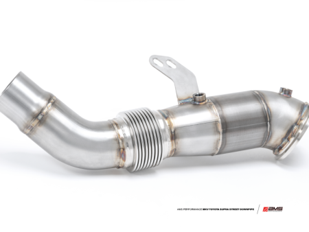 AMS Performance 2020+ Toyota Supra A90 Street Downpipe w GESI Catalytic Converter For Discount