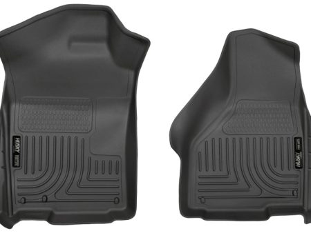 Husky Liners 03-12 Dodge Ram 1500 2500 3500 Series Regular Quad Cab WeatherBeater Black Floor Liners Online