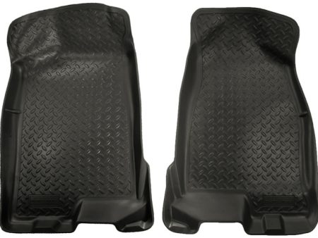 Husky Liners 04-12 Chevy Colorado GMC Canyon Crew Cab Classic Style Black Floor Liners Fashion