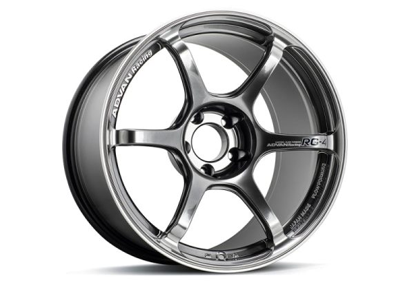 Advan RG-4 18x10 +35 5-114.3 Racing Hyper Black & Ring Wheel Online Sale