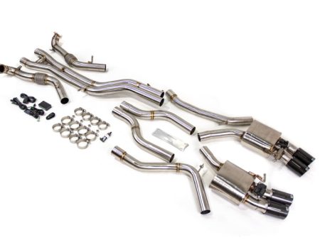 VR Performance Audi S4 S5 B9 Stainless Valvetronic Exhaust System with Carbon Tips Cheap