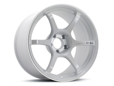 Advan RG-4 18x9.5 +25 5-112 Racing White Metallic & Ring Wheel on Sale