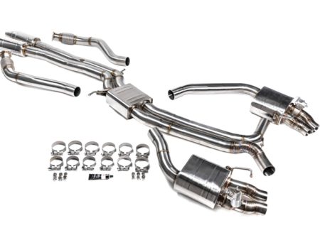 VR Performance Audi RS7 RS6 Stainless Valvetronic Exhaust System with Carbon Tips For Cheap