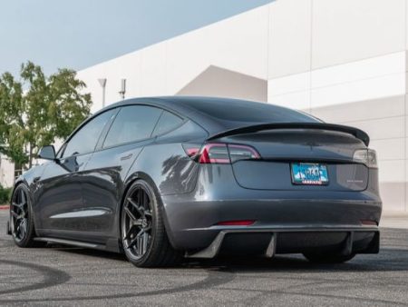 VR Aero 2018+ Tesla Model 3 Gloss Carbon Fiber Rear Diffuser For Cheap