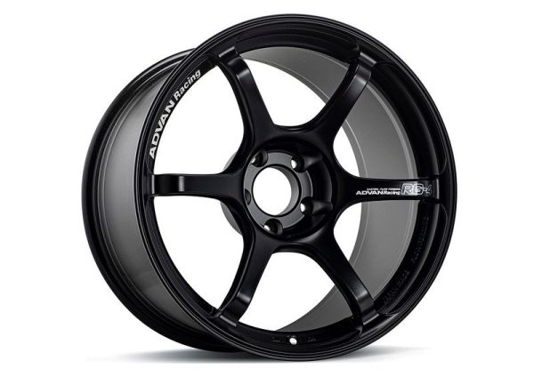 Advan RG-4 18x7.5 +50 5-100 Semi Gloss Black Wheel For Cheap