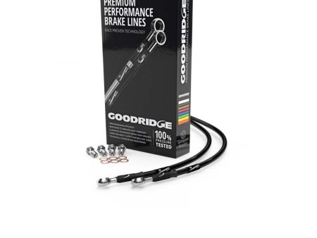 Goodridge 76-78 Honda CB750F1 High Bar Black Front SS Brake Lines Online Sale