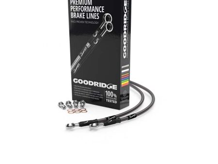 Goodridge 77-79 Honda CB750F2 Carbon Rear SS Brake Lines Hot on Sale