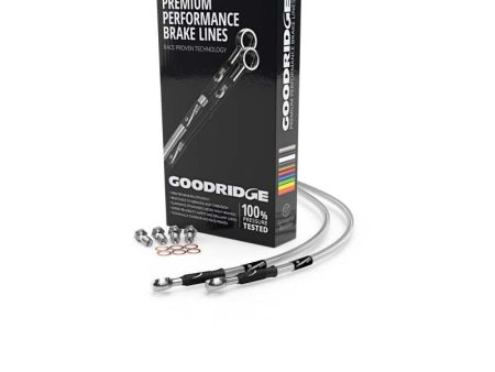 Goodridge 76-78 Honda CB750F1 High Bar Clear Front SS Brake Lines on Sale