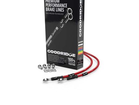 Goodridge 76-78 Honda CB750F1 High Bar Red Front SS Brake Lines Sale